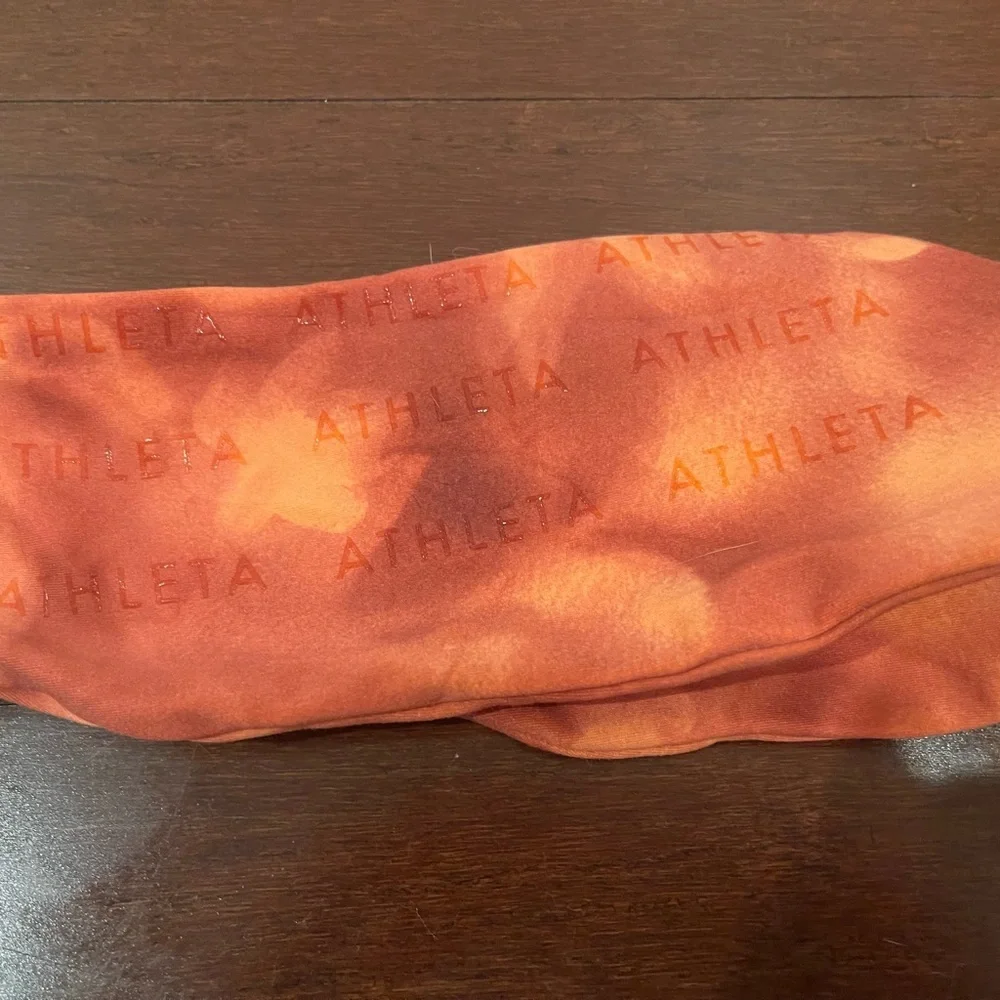 guc athleta Orange Tie-Dye Headband